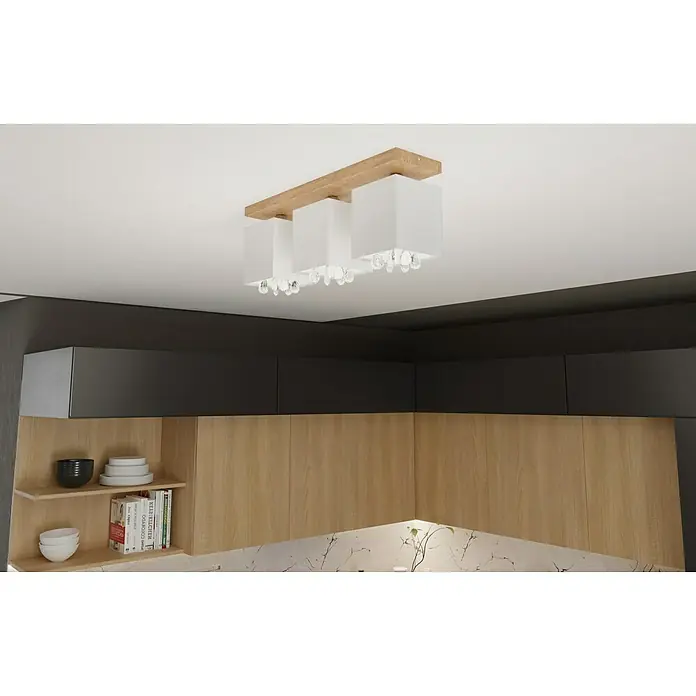 Spotlight Deckenleuchte Inger - 60 W, L x B x H: 55 x 13,5 x 23,5 cm, E27, 3 Stk. - Stimmungsaufnahme