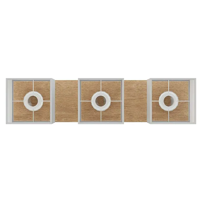 Spotlight Deckenleuchte Inger - 60 W, L x B x H: 55 x 13,5 x 23,5 cm, E27, 3 Stk. - Ansicht von unten