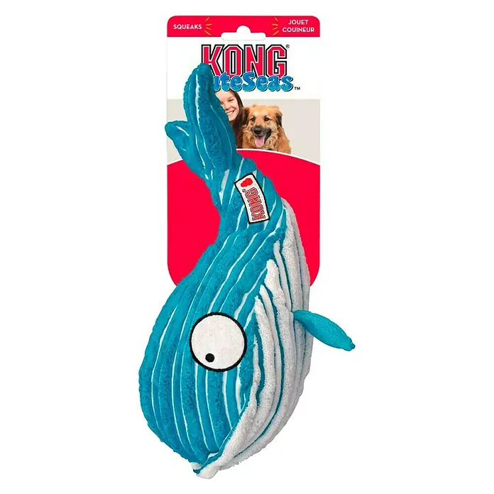 Kong Juguete para perros Ballena - Largo: 16 cm, Felpa - Vista frontal