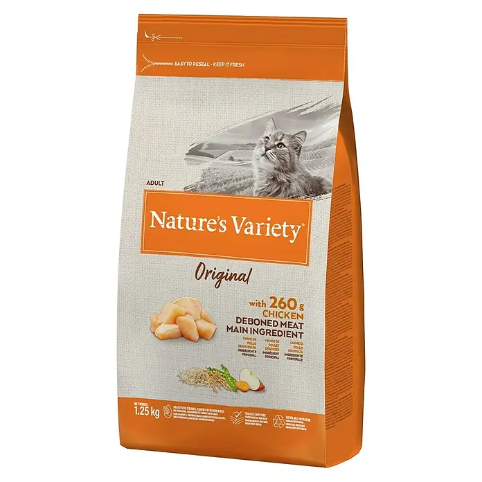 Nature's Variety Pienso seco para gatos Original Junior - 2 kg, Pollo - Vista angular