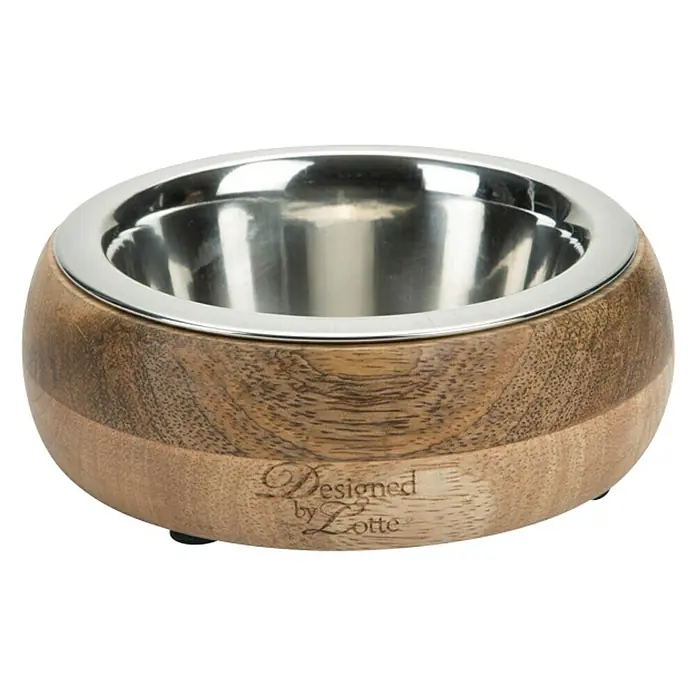 Tazón para mascotas Mandira - Apto para: Perros, 650 ml, Madera - Vista frontal