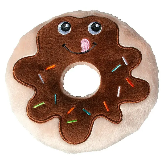 Karlie Juguete para perros Rosquilla - Felpa, Diámetro: 14 cm - Vista frontal