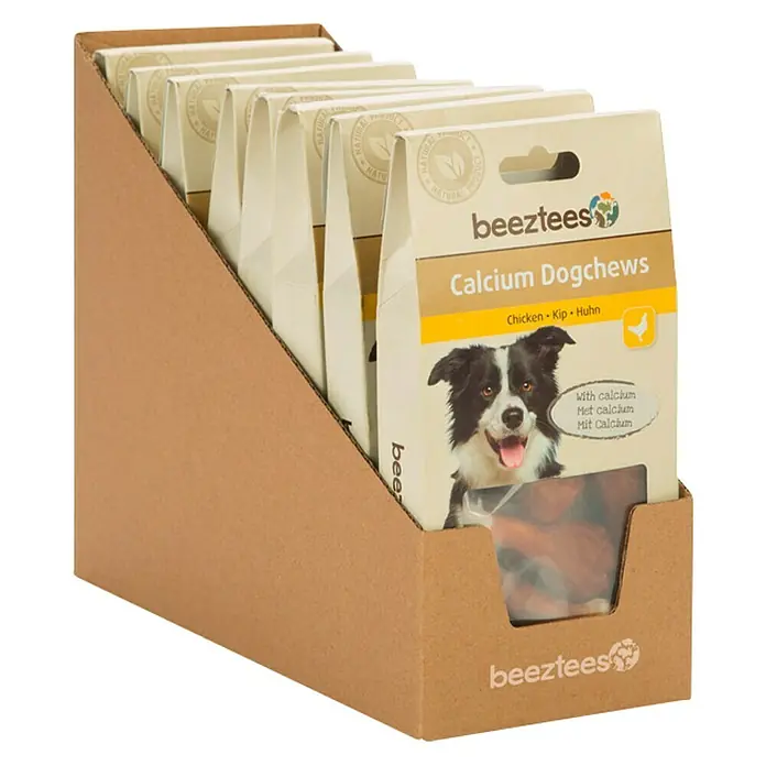Beeztees Snack para perros Muslos masticables - 100 g, Pollo - Vista angular