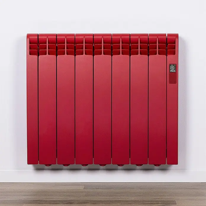 Rointe Emisor térmico RAL - 770 W, Rojo flama, 9,7 x 67,5 x 58,5 cm - Foto ambiente