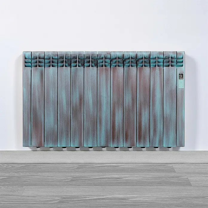 Rointe Emisor térmico Amazon - 1.210 W, Óxido verde, 9,7 x 99,2 x 58,5 cm - Foto ambiente