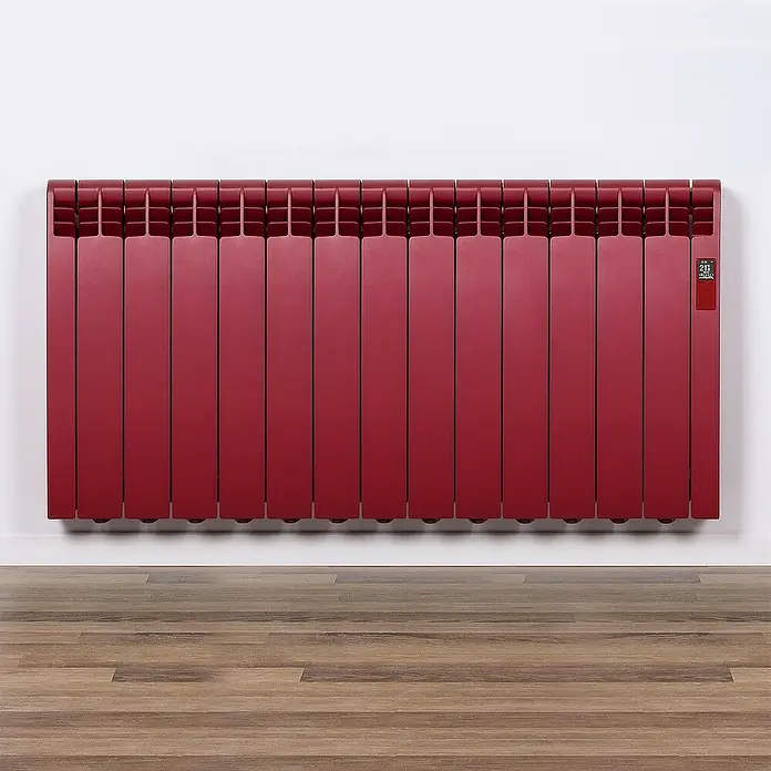 Rointe Emisor térmico RAL - 1.430 W, Rojo rubí perla, 9,7 x 116 x 58,5 cm - Foto ambiente