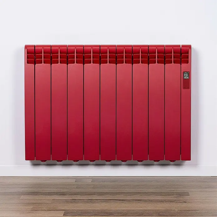 Rointe Emisor térmico RAL - 990 W, Rojo flama, 9,7 x 83,5 x 58,5 cm - Foto ambiente