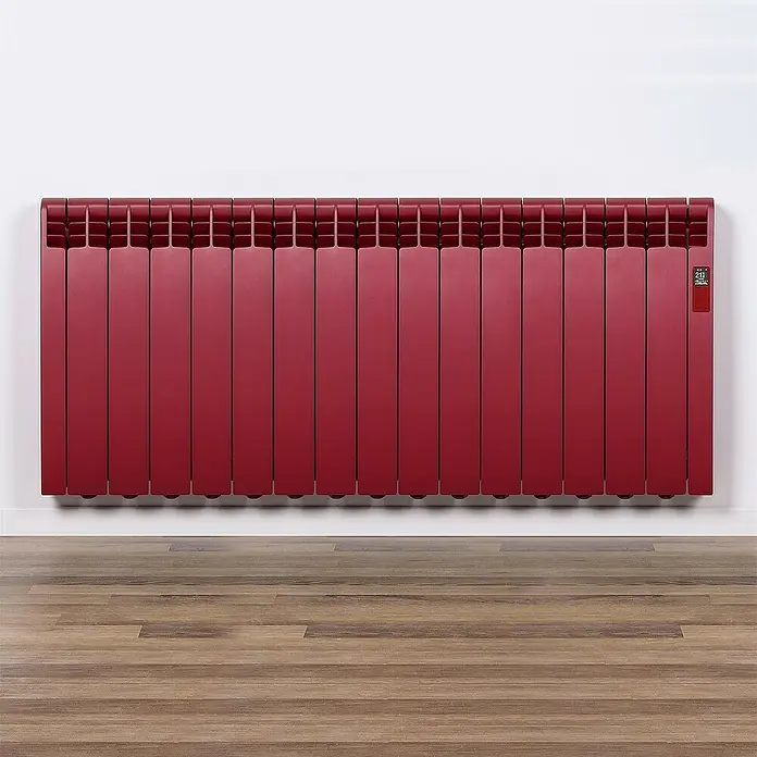 Rointe Emisor térmico RAL - 1.600 W, Rojo rubí perla, 9,7 x 132 x 58,5 cm - Foto ambiente