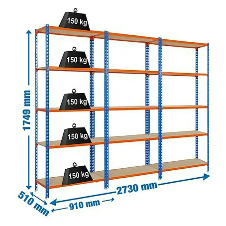 Simonrack Maderclick Set de estanterías Metal