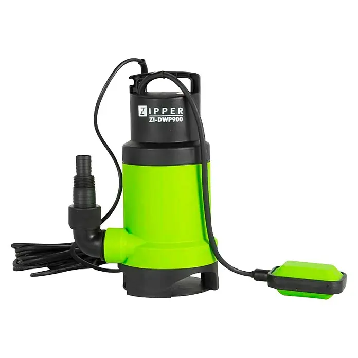 Zipper Schmutzwasserpumpe ZI-DWP900 - 0,9 kW, Max. Fördermenge: 14.000 l/h - Vorderansicht