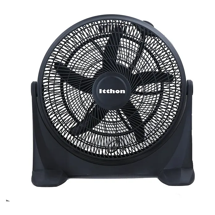 Ventilador de suelo Fresco - Negro, Diámetro: 50 cm, 55 W - Vista frontal