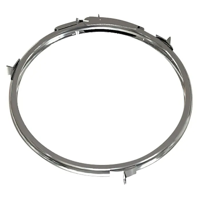 Practic Abrazadera para tubo pared doble vientos - Diámetro: 200 mm - 250 mm, Inox, Acero inoxidable - Vista descendente