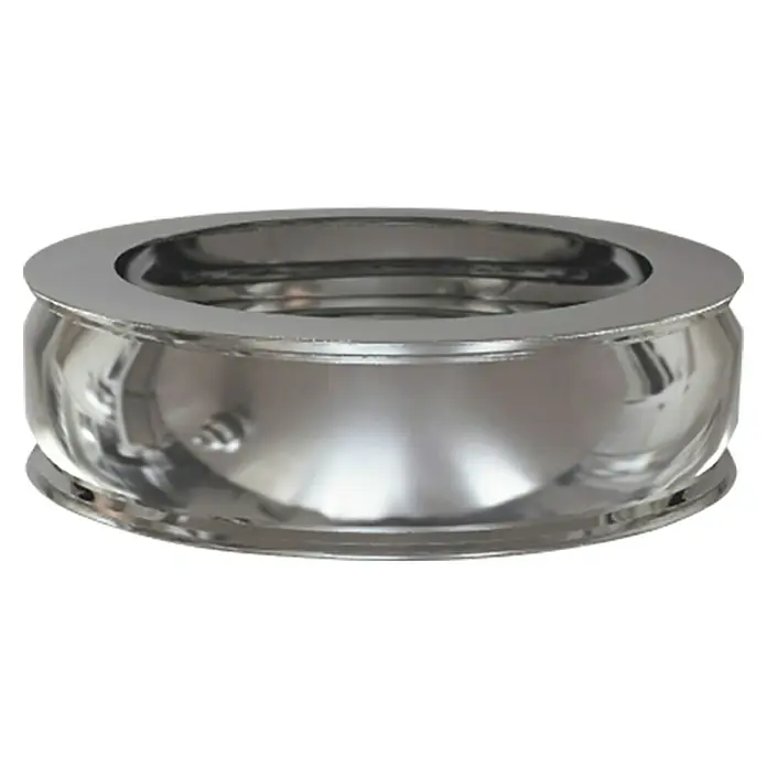 Practic Tapón pared doble - Diámetro: 80 mm, Inox - Vista frontal