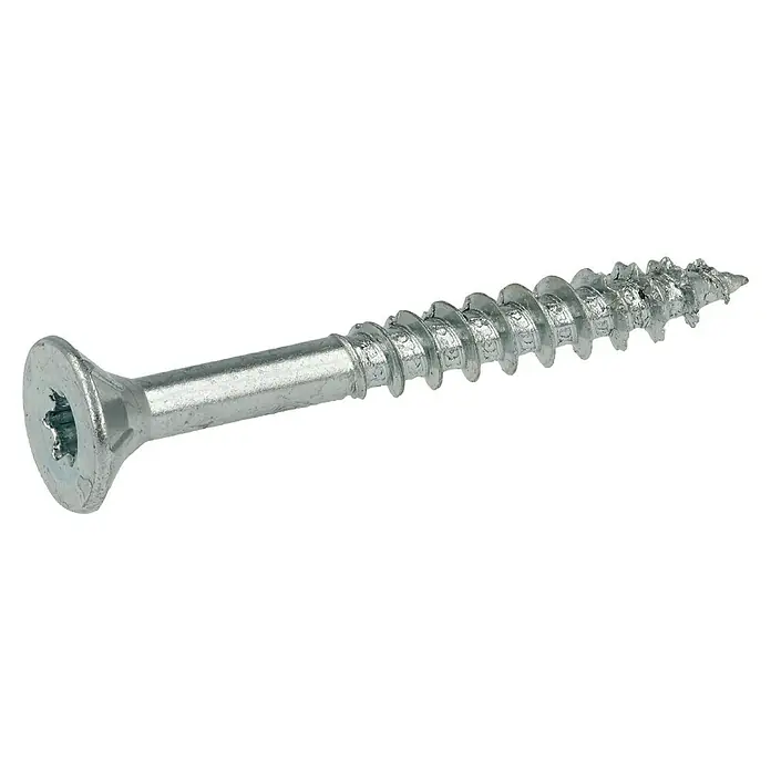 Profi Depot Spanplattenschraube VZ - Ø x L: 4 x 35 mm, 200 Stk., Verzinkt - Diagonale Ansicht