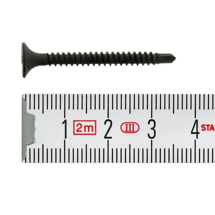 Profi Depot Schnellbauschraube - Durchmesser: 3,5 mm, Länge: 35 mm, Senkkopf, Mit Bohrspitze, 200 Stk. - Draufsicht