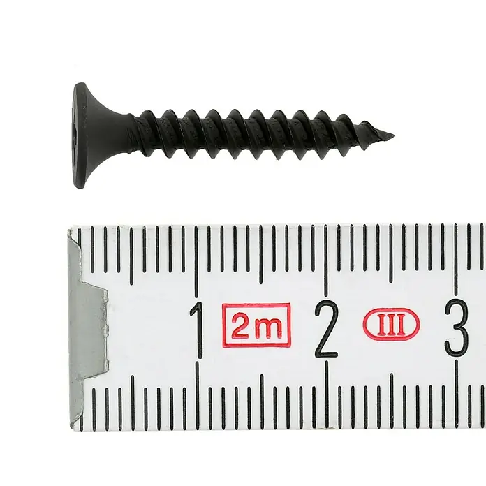 Profi Depot Gipszkarton csavar - Átmérő: 3,9 mm, Hosszúság: 25 mm, Süllyesztett fej, Finom szál - Felülnézet