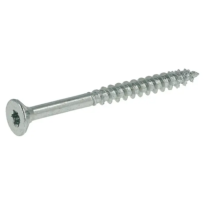 Profi Depot Spanplattenschraube VZ - Ø x L: 4 x 45 mm, 200 Stk., Verzinkt - Diagonale Ansicht