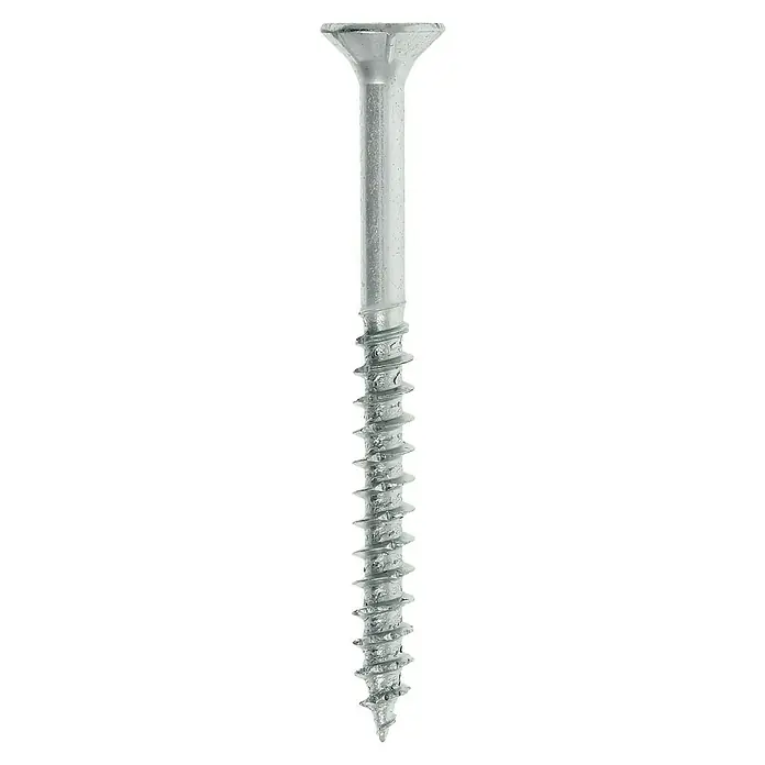 Profi Depot Spanplattenschraube VZ - Ø x L: 4 x 45 mm, 500 Stk., Verzinkt - Vorderansicht