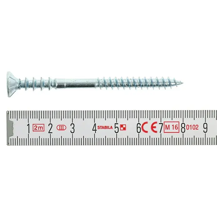 Profi Depot Tornillo de ajuste VZ - Diámetro: 6 mm, Largo: 80 mm, TX para accionamientos TORX, 100 uds. - Vista superior
