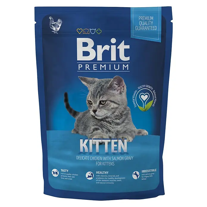 Brit Premium Pienso seco para gatos Kitten - 1,5 kg, 4 meses - 12 meses - Vista frontal