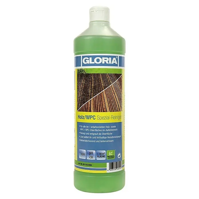Gloria Reinigungsmittel Holz- & WPC-Reiniger - 1 l - Vorderansicht