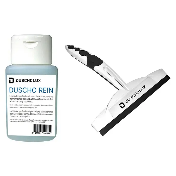 Duscholux Set de limpieza Duscho Rein - 2 ud., Apto para: Mamparas de ducha - Vista angular