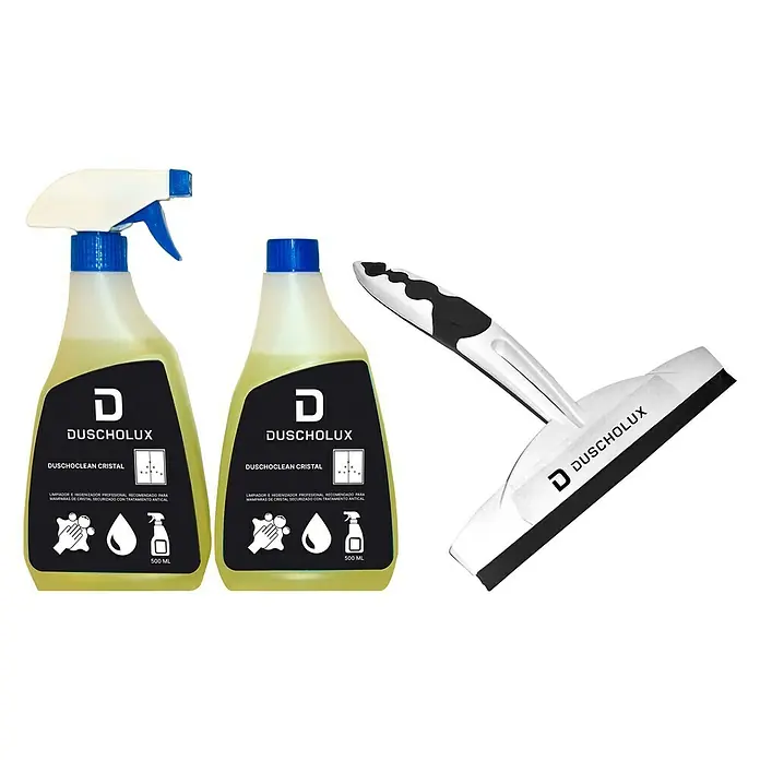 Duscholux Set de limpieza Duschoclean - 3 ud., Mamparas de ducha - Vista frontal