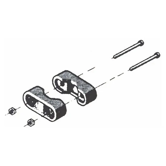 Asta - Altura: 40 cm, Acero inoxidable - Dibujo técnico