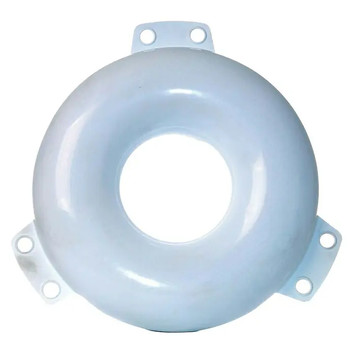 Defensa de proa aro - L x An: 10 x 33 cm, Blanco - Vista descendente