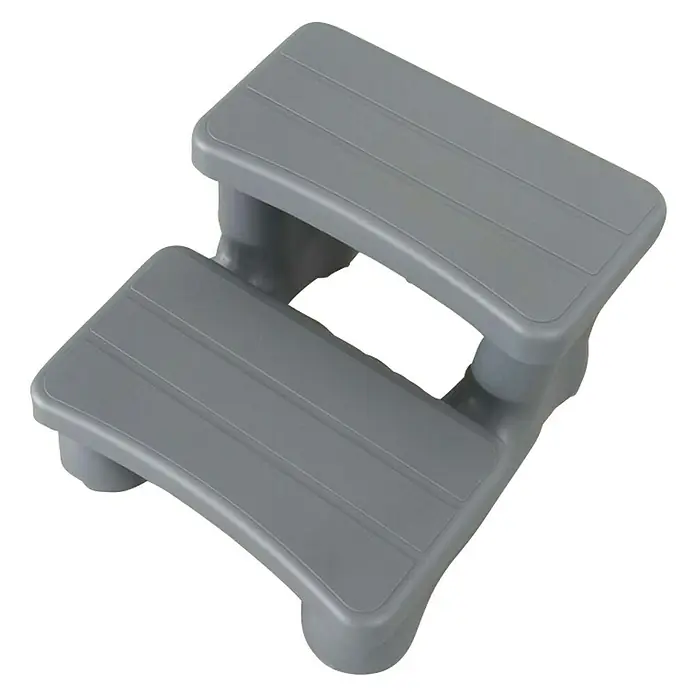 Denform Escalera acceso piscina hidromasaje - L x An x Al: 66 x 60 x 38 cm, Apto para: Bañeras de hidromasaje - Vista angular