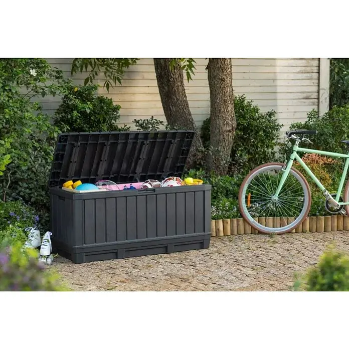 Keter Kutija za pohranjivanje - D x Š x V: 128 x 53,6 x 59 cm, Plastika, Grafit - Živopisni prikaz