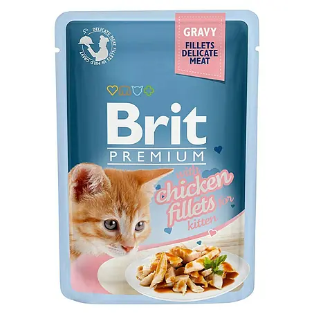 Brit Premium Comida húmeda para gatos Junior