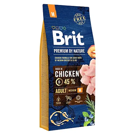 Brit Premium Pienso seco para perros Nature Adult M