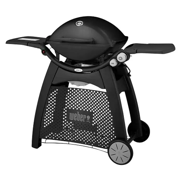 Weber Q 3000 Gasbarbecue - Aantal branders: 2, Hoofdgrilloppervlak: 63 x 45 cm, 6,36 kW - Diagonaal zicht