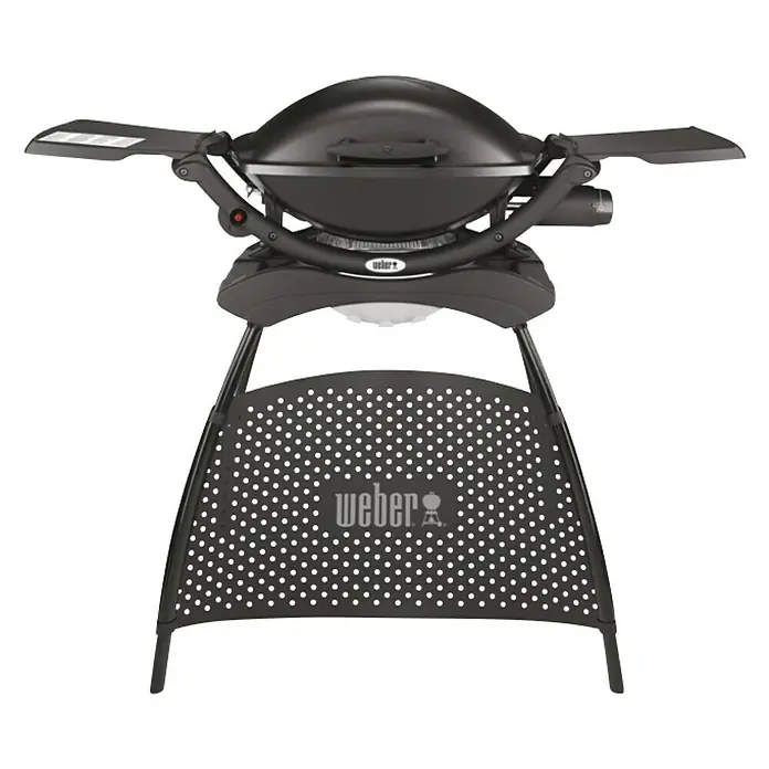 Weber Gasbarbecue Q 2000 Stand - Aantal branders: 1, Hoofdgrilloppervlak: 54 x 39 cm, 3,52 kW - Vooraanzicht