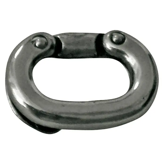 Eslabón de cadena - Diámetro: 6 mm, Acero inoxidable - Vista descendente