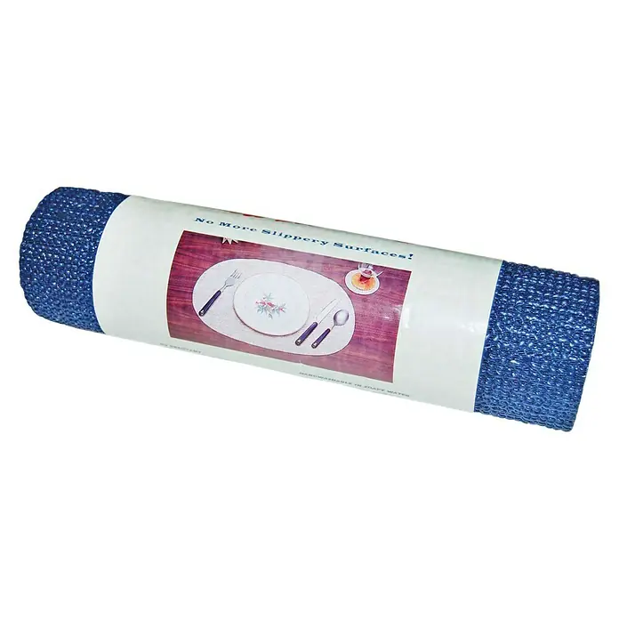 Mantel de mesa antideslizante - Azul, 3,6 m x 30 cm - Vista angular
