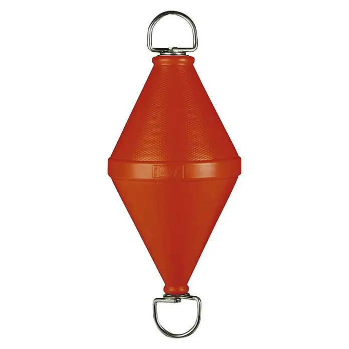 Boya de señalización de amarre - Diámetro: 50 cm, Altura: 103 cm, Naranja - Vista frontal