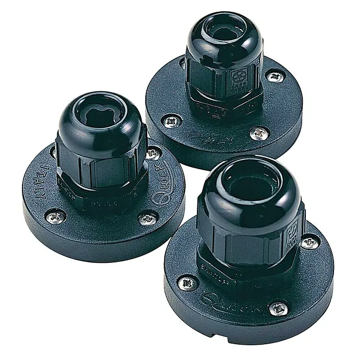 Pasacables estanco Quick - Para diámetro de cable: 7 mm - 12 mm, Negro - Vista descendente