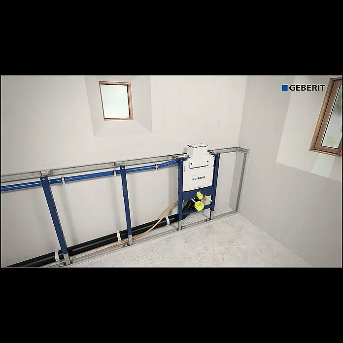 Geberit Duofix WC-Vorwandelement Omega - 2-Mengen-Spülung, 17 x 50 x 82 cm