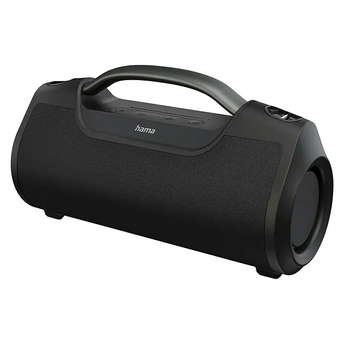 Bluetooth-Lautsprecher SoundBarrel - Leistung: 60 W, Schwarz - Diagonale Ansicht