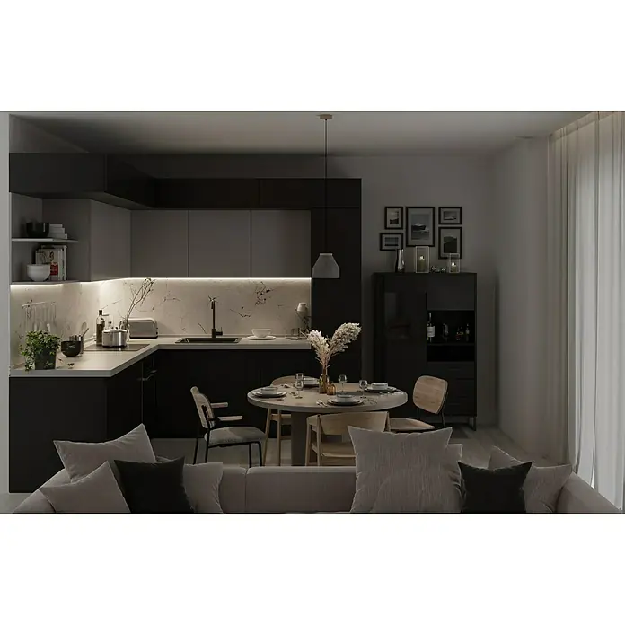 Spotlight Pendelleuchte Tristan - Höhe: 120 cm - Stimmungsaufnahme