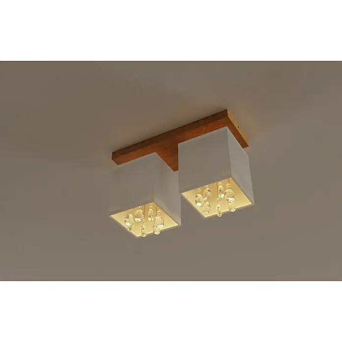 Spotlight Deckenleuchte Inger - 60 W, L x B x H: 35 x 13,5 x 23,5 cm, E27, 2 Stk. - Stimmungsaufnahme