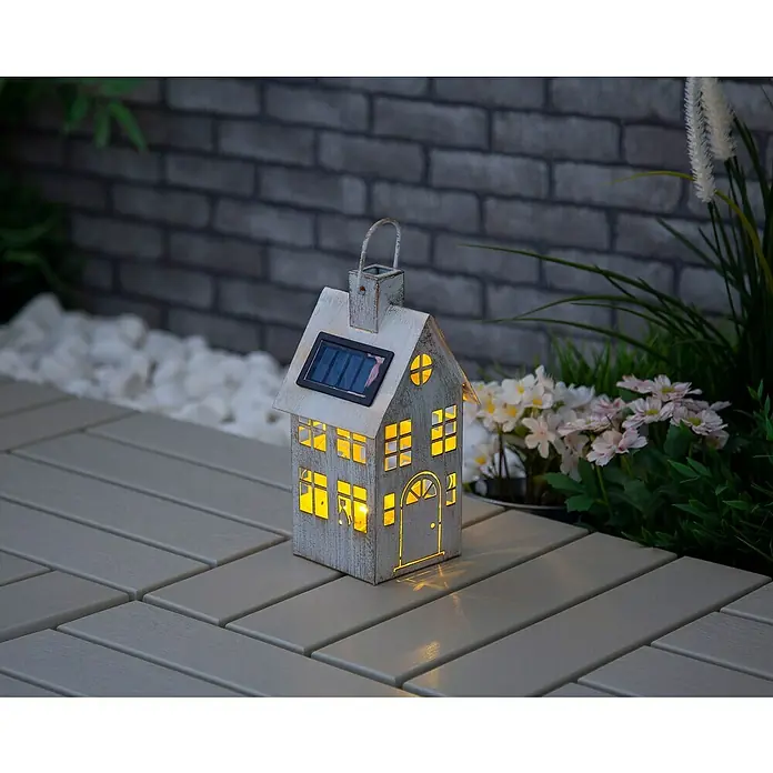 BAUHAUS Solarna svjetiljka - 20,5 x 10,5 x 10,5 cm, S izvorom svjetlosti, IP44 - Živopisni prikaz