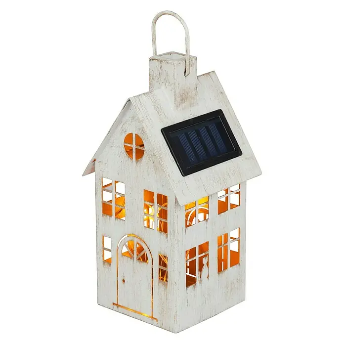 BAUHAUS Solarna svjetiljka - 20,5 x 10,5 x 10,5 cm, S izvorom svjetlosti, IP44 - Dijagonalni pogled