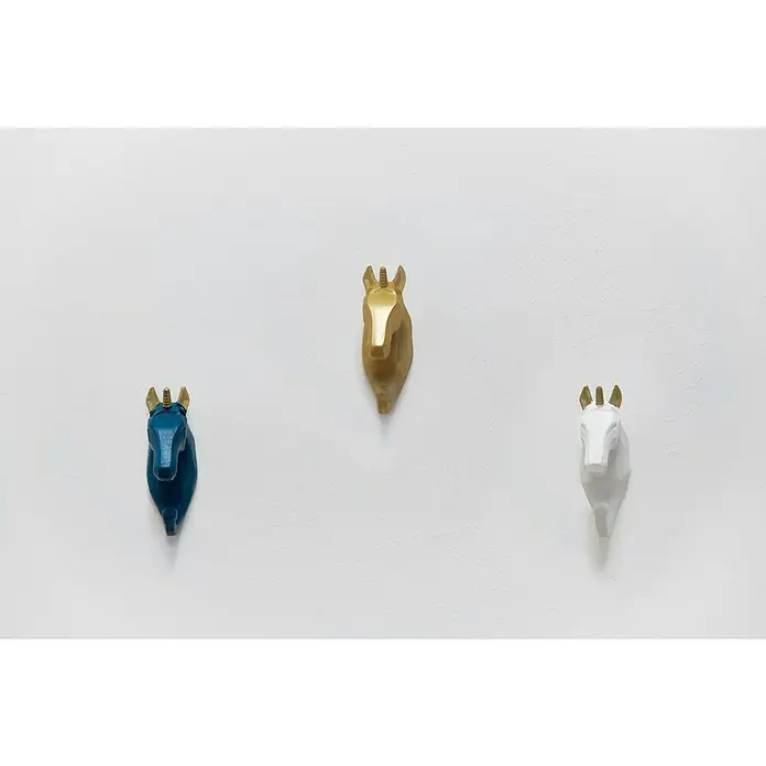 Garderobenhaken Einhorn - L x B x H: 4 x 7 x 12 cm, Weiß - Stimmungsaufnahme