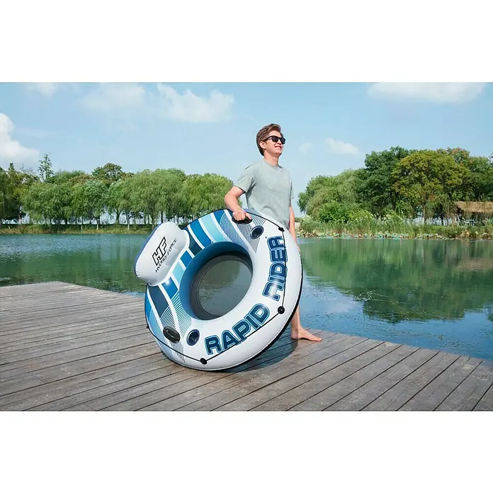 Hydro-Force Band Rapid Rider Tube X1 blue - l x b x h: 122 x 122 x 48,5 cm, Belasting: 90 kg - Toepassingsvoorbeeld