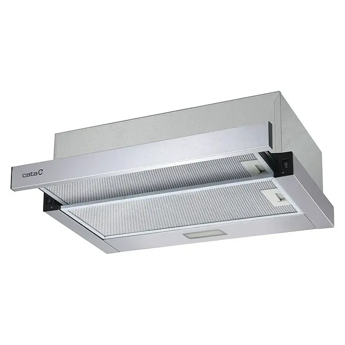 Cata Campana integrable TFB-5160 X - Ancho: 59,5 cm, Potencia de aire máx.: 300 m³/h, Acero inoxidable - Vista angular