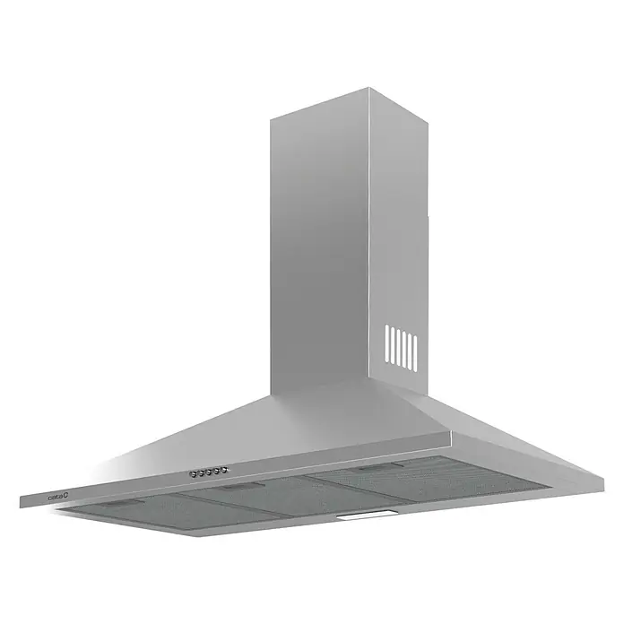 Cata Campana de pared V 9000 X - Ancho: 89,6 cm, Potencia de aire máx.: 480 m³/h, Acero inoxidable - Vista angular