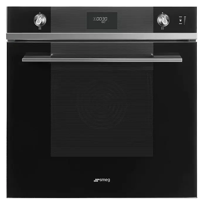 Smeg Horno empotrado SO6101S2N - Número de tipos de calentamiento: 11 ud., Volumen horno: 68 l, Negro - Vista frontal